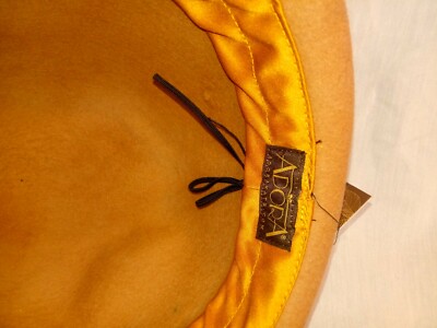Adora Adjustable Perfect Fit Wool Felt Hat. Color Beige and 