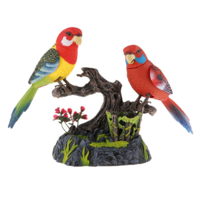 Birds Toy Kids Chirping Dancing Parrots Voice Sound Activated Singing Moving