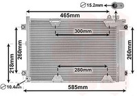 Van Wezel 52005075 Kondensator, Klimaanlage FüR Suzuki