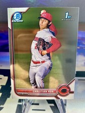2022 Christian Roa Bowman Chrome Prospects 1st Bowman #BCP-130 Cincinnati Reds