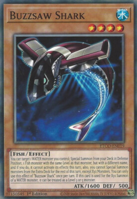 YGO-4x-Near Mint-Buzzsaw Shark - ETCO-EN019 - Common - 1st Edition-Eternity Code