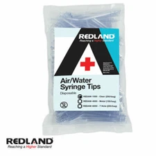 Dental Plastic Air Water 3-Way Syringe Tips Disposable CLEAR REDLAND 250Tips/Bag