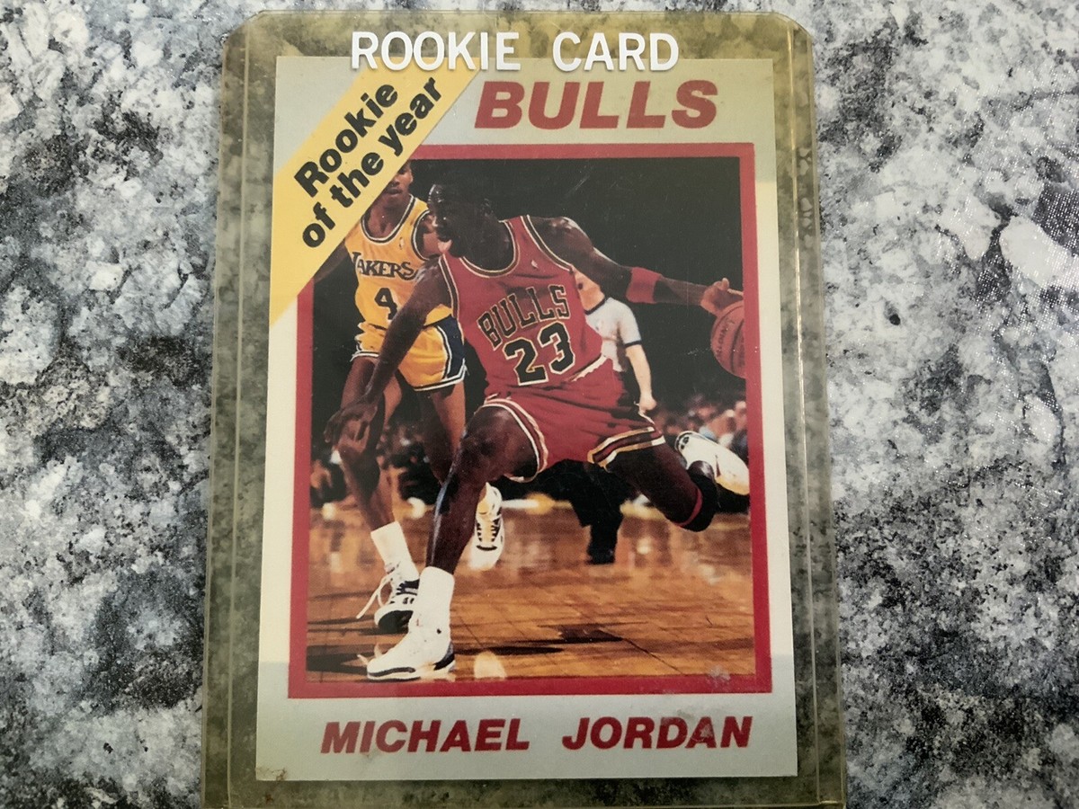 Michael Jordan rare “Rookie of the year” double sided card