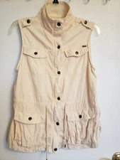 Max Jeans Women Vest Size XS Peach Color 100% Tencel 