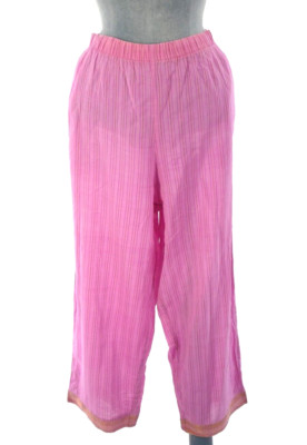 CP Shades Hose weites Bein rosa Hose Taschen Sommer Strand Bohemian Größe M