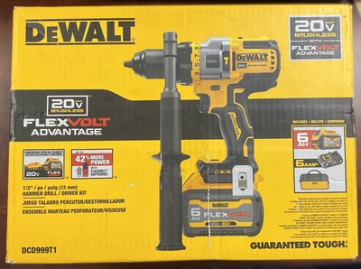 DEWALT20V MAX Cordless Brushless 1/2in. Hammer Drill/Driver with FLEXVOLT 6Ah