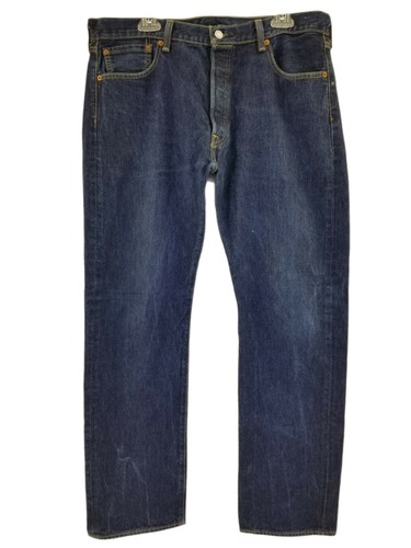 Levis 501 Mens Button fly Denim Blue classic Jeans 36x32 | eBay