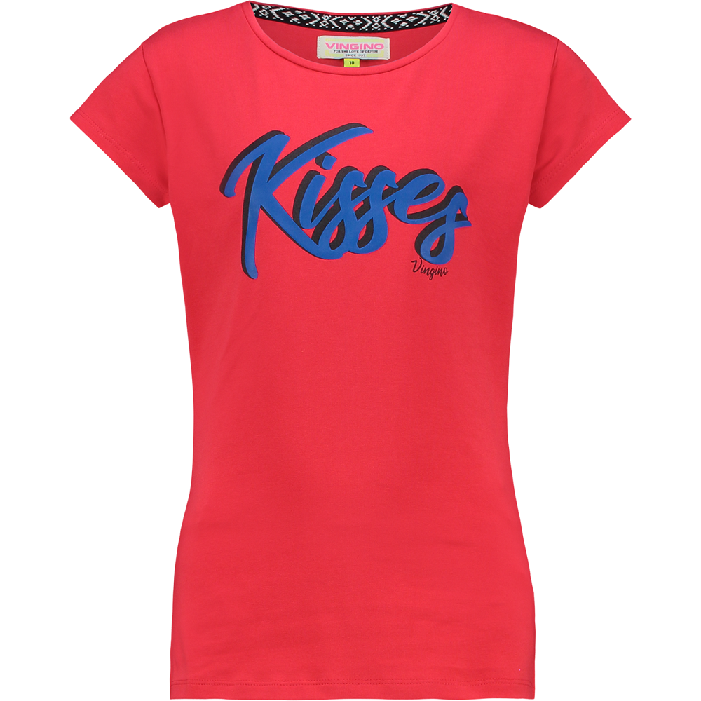 Vingino Mädchen T-Shirt Harly - Weiches Basic Shirt In Vanille & Lila
