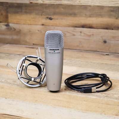 Samson C01U USB Condenser Microphone CO1u C0-1U Streaming Podcast Mic U244492