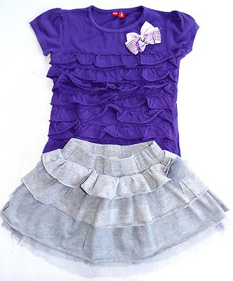 Girls Mädchen Skirt with Top size gr. 4-5 years