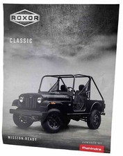 2018 Roxor Mahindra Brochure Classic Willys Style Poster Specs Sheet