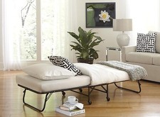 TWIN FOLDING BED Cot 5" Foam Mattress Guest Roll Away Camping Portable Sleeper