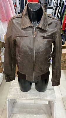 CELIO CLOTHING Giacca in vera pelle usato donna woman Tg s MARRONE