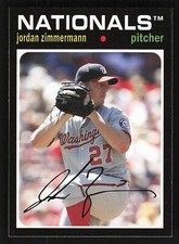 JORDAN ZIMMERMANN ⚾ 2012 Topps Archives Baseball Card #65 Washington Nationals