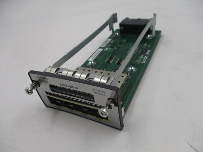 Cisco C3KX-NM-1G Quad Ports SFP Network Module P/N:73-12298-04 B0 (Open Box)