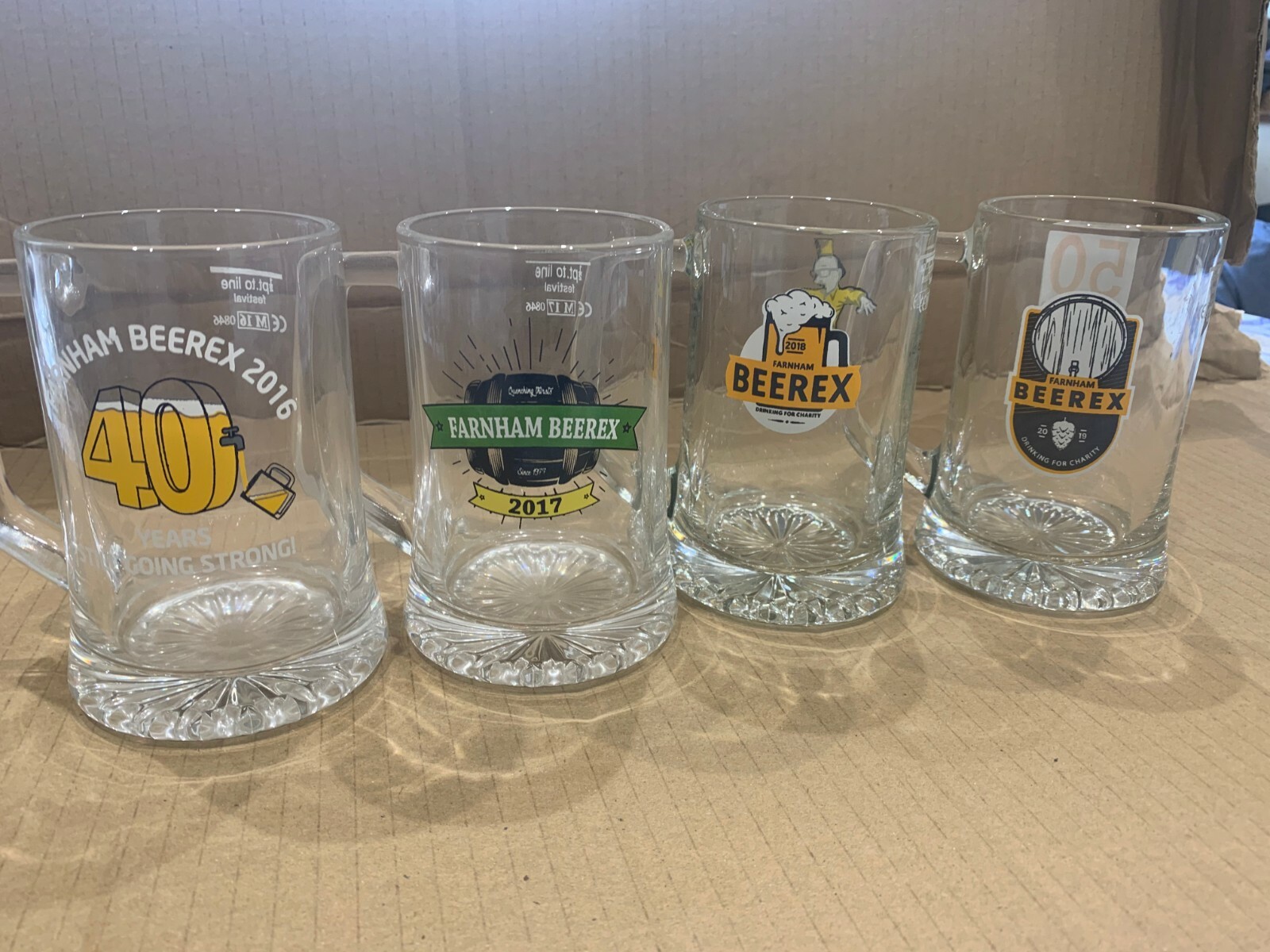 FARNHAM BEER FESTIVAL GLASSES eBay