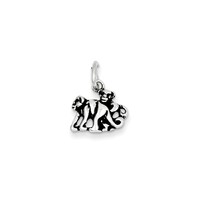 Monkey Charm In 925 Sterling Silver 0.76 Gr on sale Monkey Charm In 925 Sterling Silver 0.76 Gr on sale
