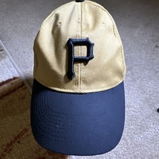 PITTSBURGH PIRATES HAT BWM Global MLB Strapback OSFM Baseball Cap Gold Black