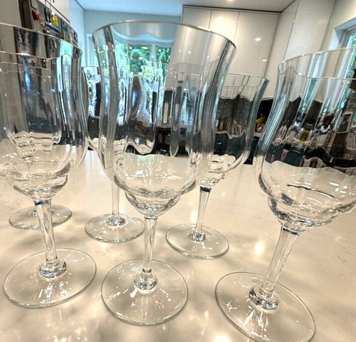 8 BACCARAT FRANCE CRYSTAL WIRE 7" TALL GLASSES - Picture 6 of 8