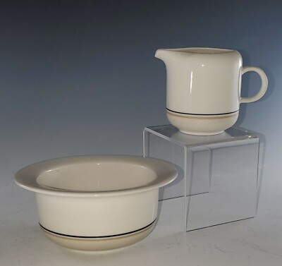 1985 Arabia Finland SEITA ARCTICA Cream Pitcher and OPEN SUGAR Bowl, MINT