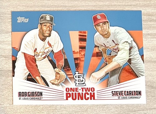 Bob Gibson, Steve Carlton #12P-22 2023 Topps One Two Punch card