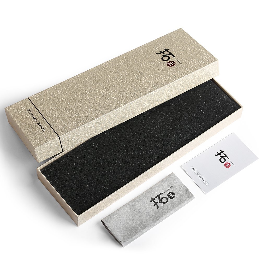 TURWHO 7.5in Cleaver Knife 67-Layer Japanese VG10 Damascus Steel Kitchen Knife