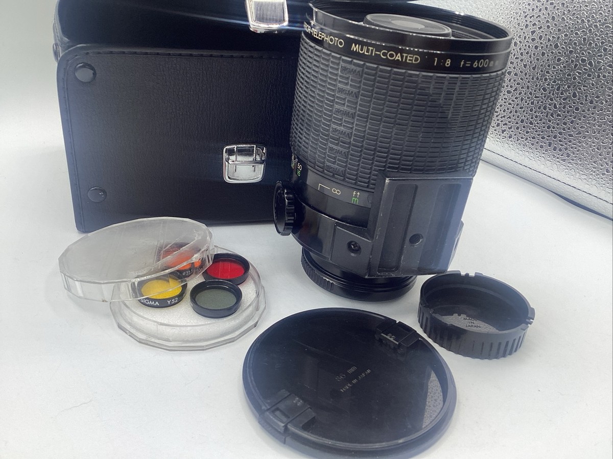 SIGMA 1:8 f=600 mm 35 mm Japan Lens Camera Photography Color Disc