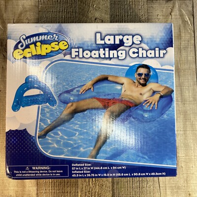 One Summer Eclipse Large Floating Chair 45.5'' L x 35.75'' W x 19.5'' H 