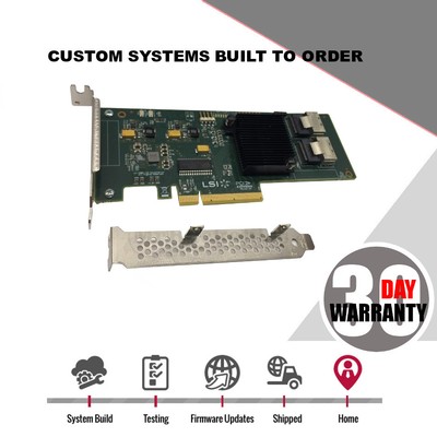 New IT Mode LSI 9211-8i SAS SATA 8-port PCI-E 6Gb RAID Controller Card