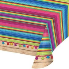 Serape Plastic Banquet Tablecloth Cinco de Mayo Fiesta Decoration