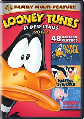 LOONEY TUNES SUPER STARS VOL. 2 FAMILY MULTI-FEATURE New 3 DVD Set 48 Shorts