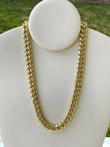Mens 14k gold Thick Miami Cuban Link 