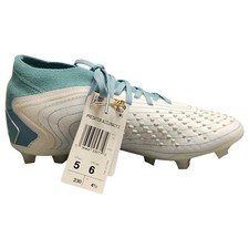 Adidas Predator Accuracy.2 FG Soccer Cleats Men US 5 White Blue Athletic Lace-Up