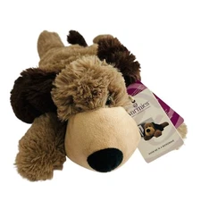 Warmies Cozy Brown Dog Plush Lavender Scented Microwaveable Heat Therapy NEW 14"