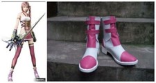 Final Fantasy 13-2 FF XIII-2 Serah Farron Cosplay Costume Boots Boot Shoes X