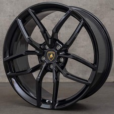 Lamborghini Huracan Wheels 20 Original Mimas Black Rims 4T0601017B 