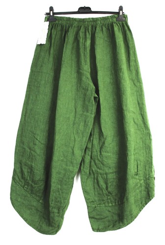 LAGENLOOK100% LINEN CROPPED PANTS IN 9 COLS SIZES :Plus:1(L) Plus 2(XL)Plus3(XXL - Picture 42 of 117