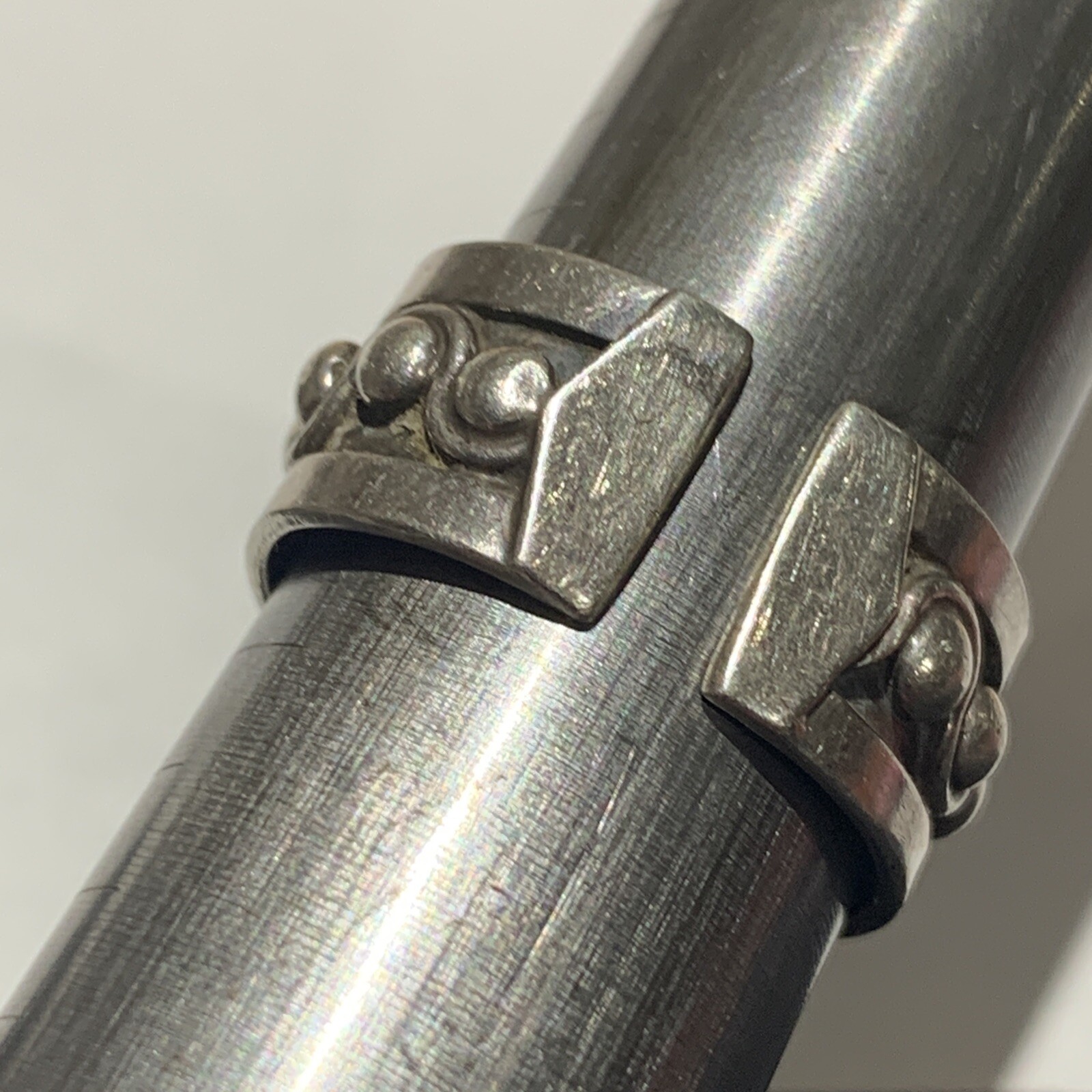 Signed GLP Design Solid Sterling Silver 925 Band … - image 4