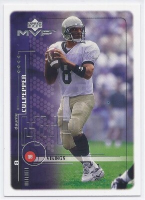 1999 UPPER DECK MVP DAUNTE CULPEPPER RC #204 MINNESOTA VIKINGS CENTRAL FL