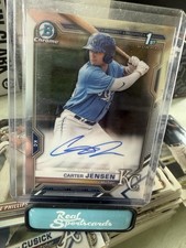 2021 Bowman Draft Carter Jensen Chrome Auto 1st Bowman Kansas City Royals