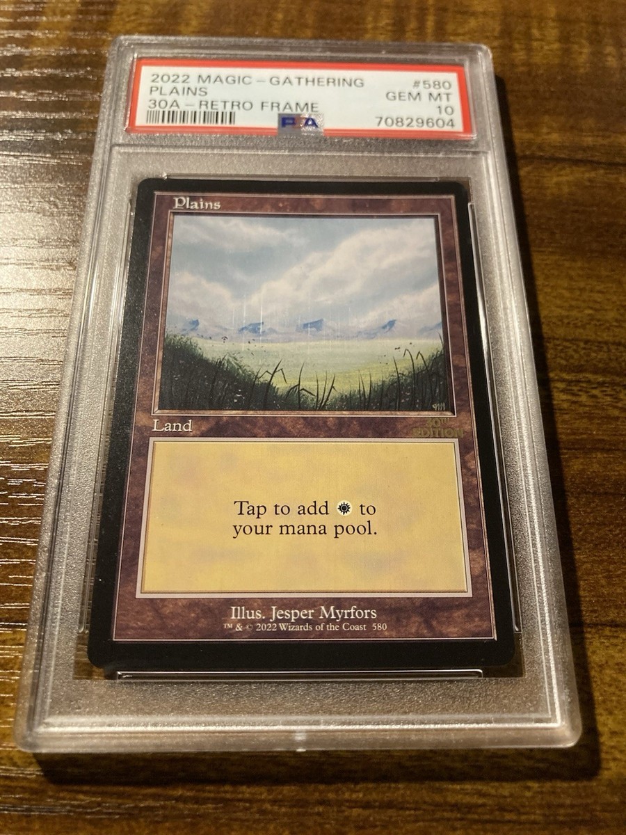 MTG✨PLAINS Retro Frame✨30th Anniversary Edition PSA 10 Land 2022