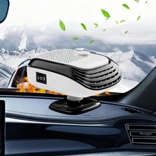 2-in-1 Portable Car Heater  Cooler Fan, 12V Fast Windshield Defroster and Def...