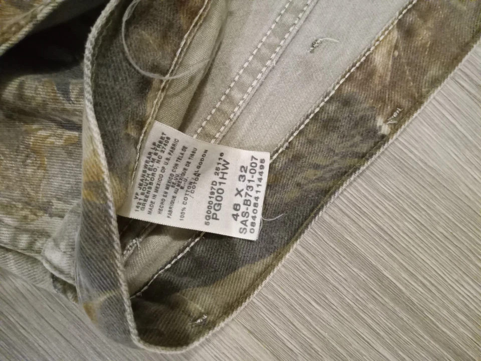 Wrangler Pro Gear Mens Size 46x32 Hunting Pants Jeans Realtree Camo H2 - Image 3 of 4