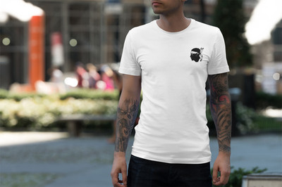 UNISEX T SHIRT WEISS GR. S TESTA MORA