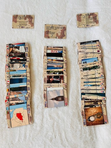 Vtg 1991 Desert Storm Series Pro Set Military Trading Cards Set 1-253 wDove #250