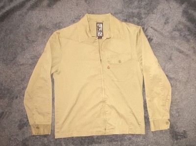Volcom Men's Tan Zip-Up Workwear Jacket Size L