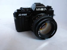 Minolta 35mm Film Camera X-700  Nice Condition with MD 50 1:4 lens.