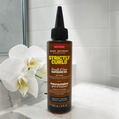 Marc Anthony Strengthening Scalp & Hair Oil for Curly Hair, Strictly Curls 4 oz