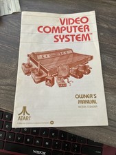 Atari 2600 System Console Instruction Manual Booklet ONLY Model CX2600A