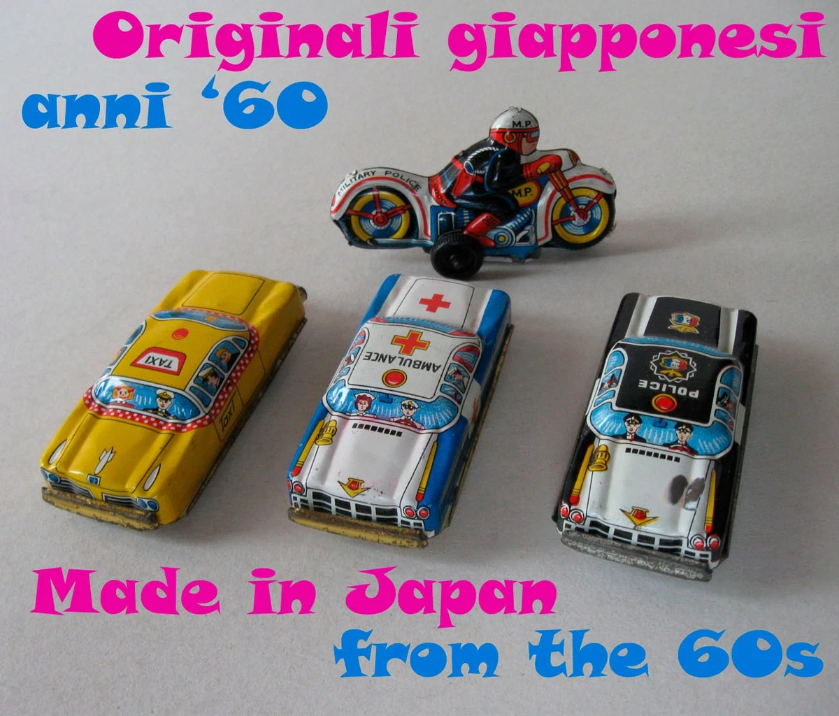 Auto In Lamiera Freak Scene Mini Racer – Giocattolo Vintage Con Litografia, Modello Da Collezione In Latta
